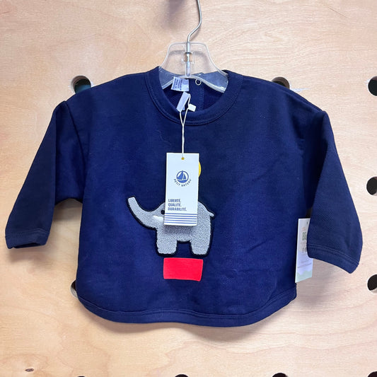 Navy Elephant Crewneck NEW!