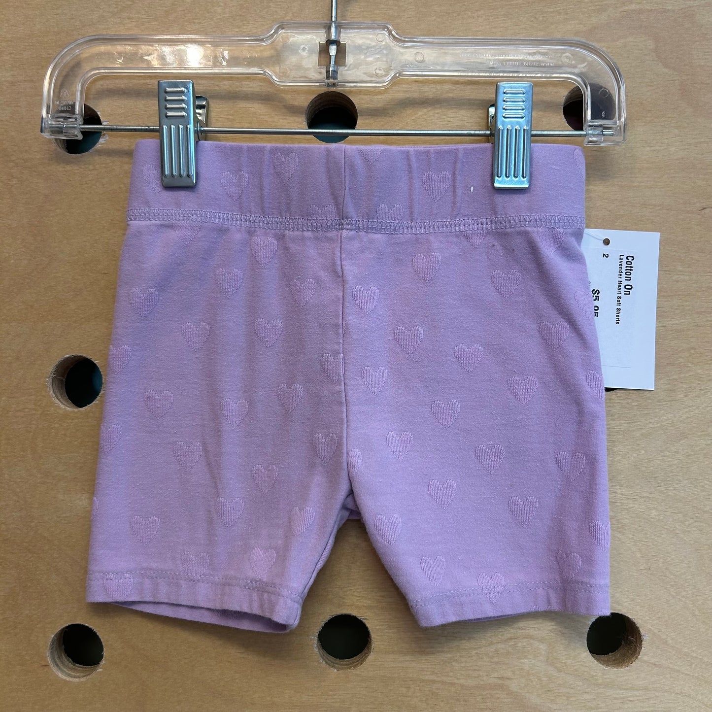 Lavender Heart Soft Shorts