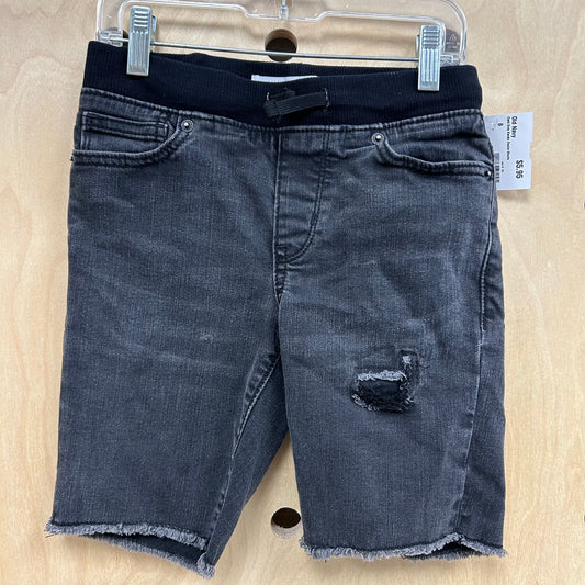 Dark Grey Karate Denim Shorts