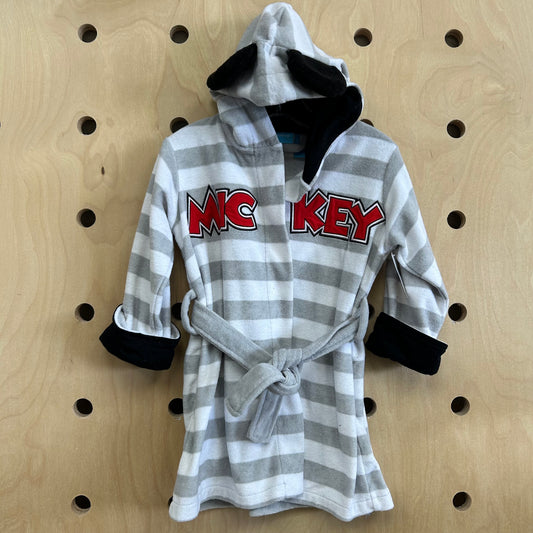 Grey Striped Mickey Swim Robe