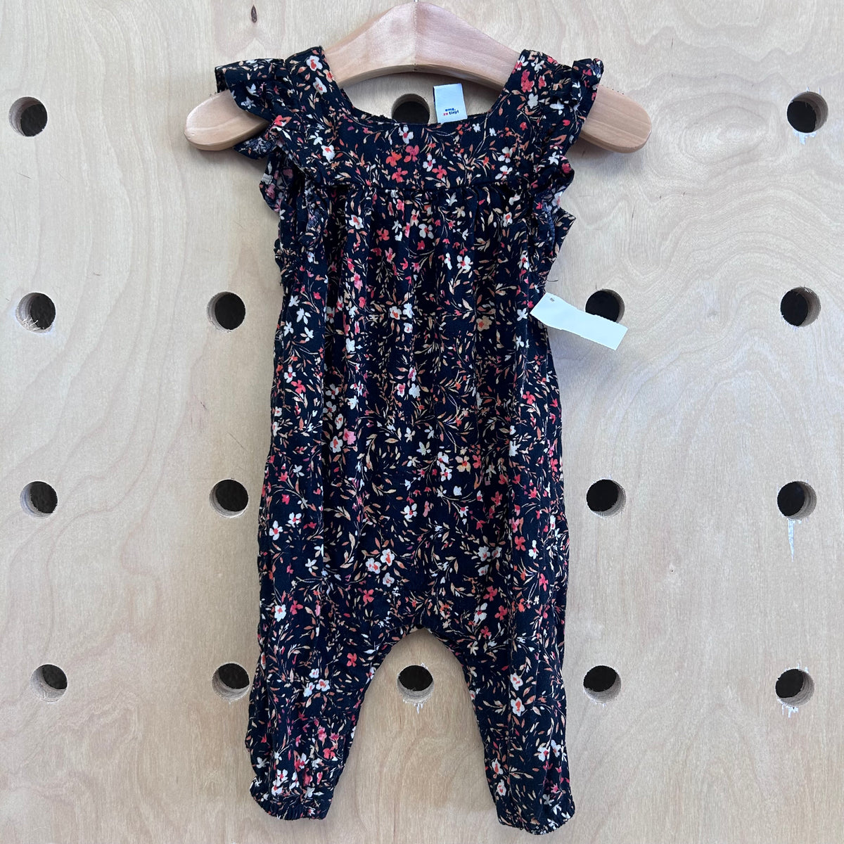 Black Floral Romper