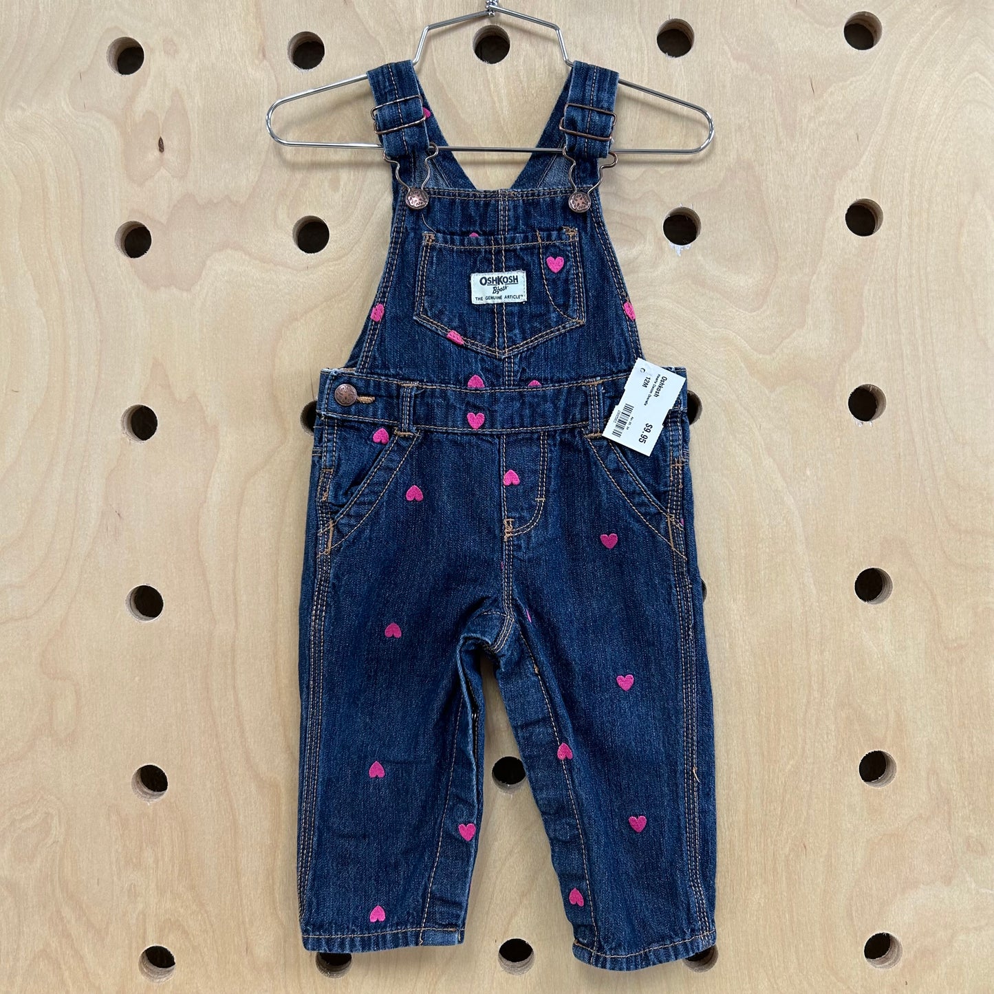Hearts Denim Overalls