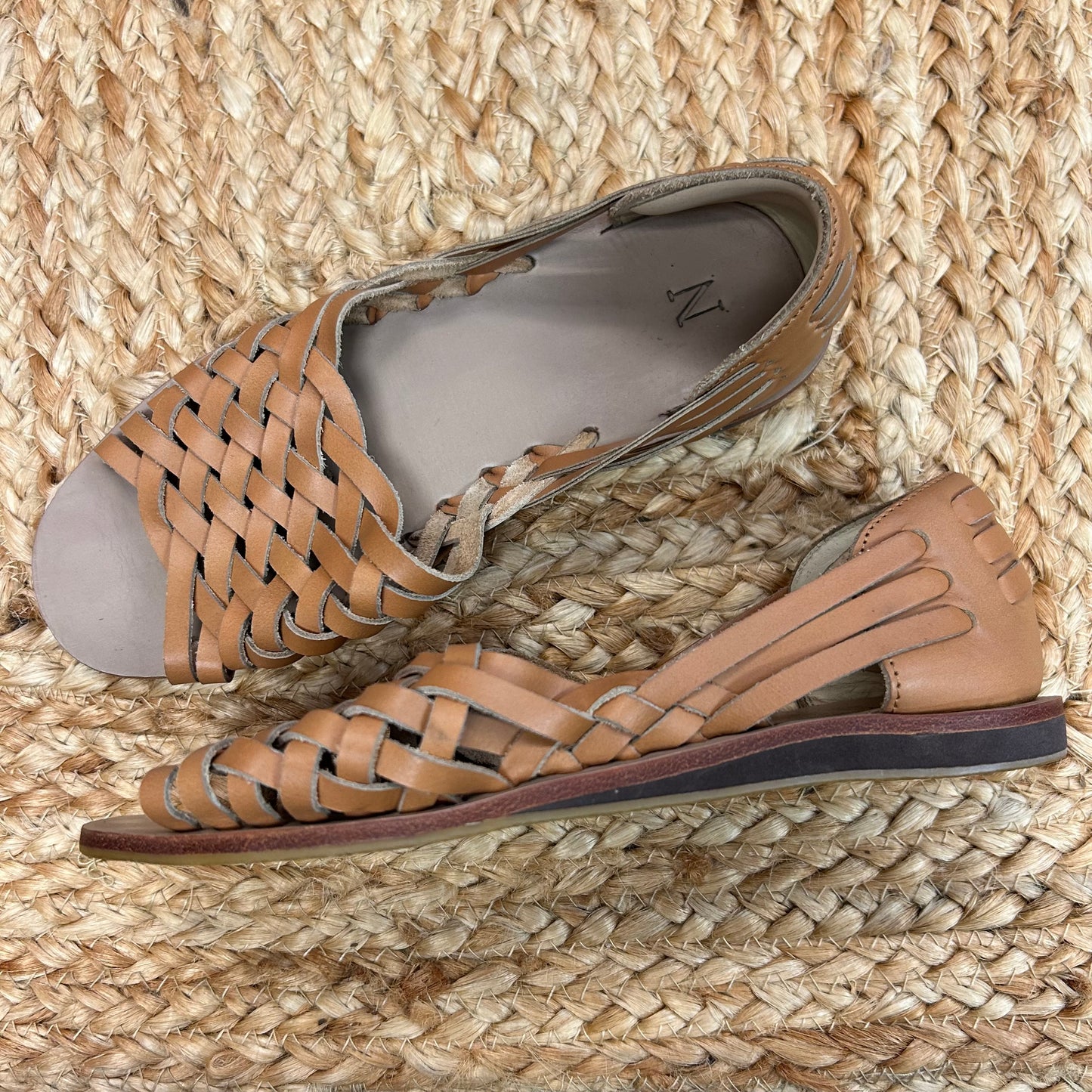 Brown Huarache Sandals