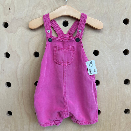 Pink Denim Shortalls