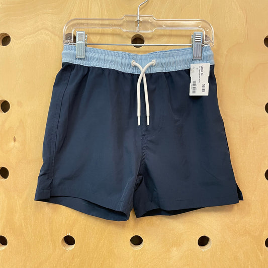 Blue Drawstring Swim Shorts