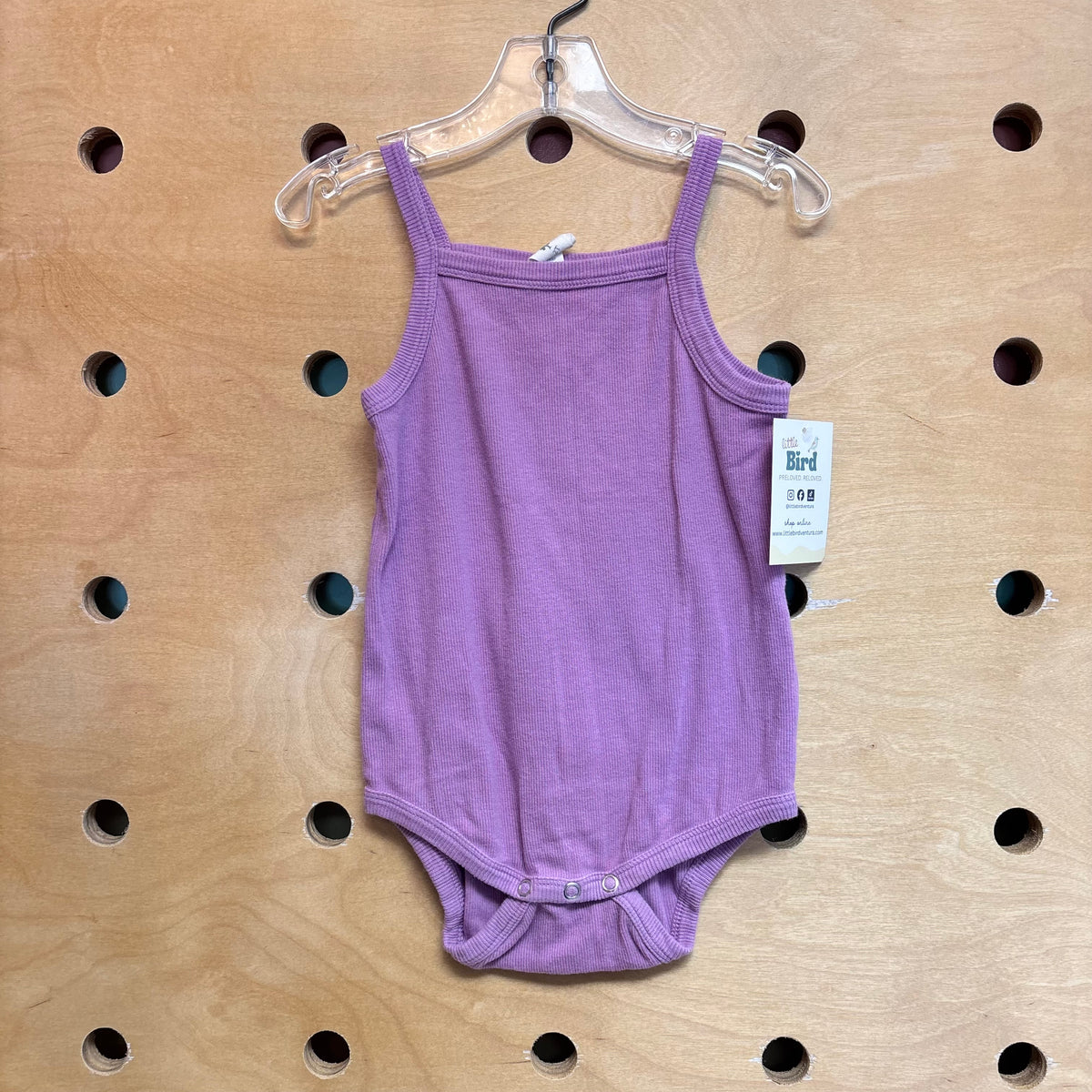 Lavender Organic Tank Bodysuit