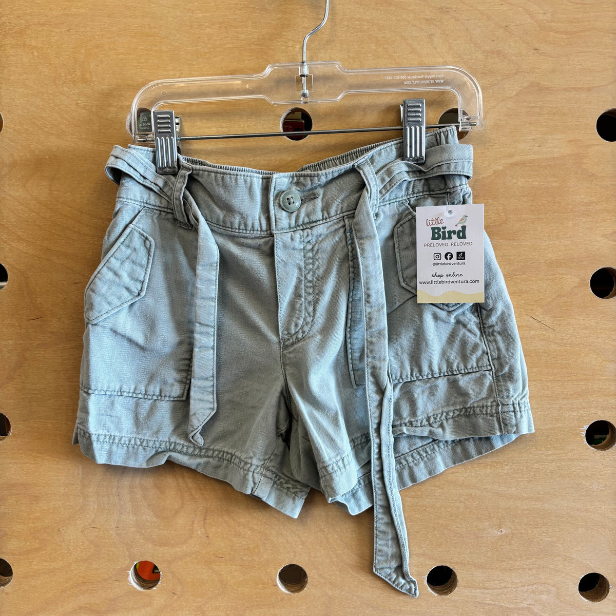 Sage Belted Shorts