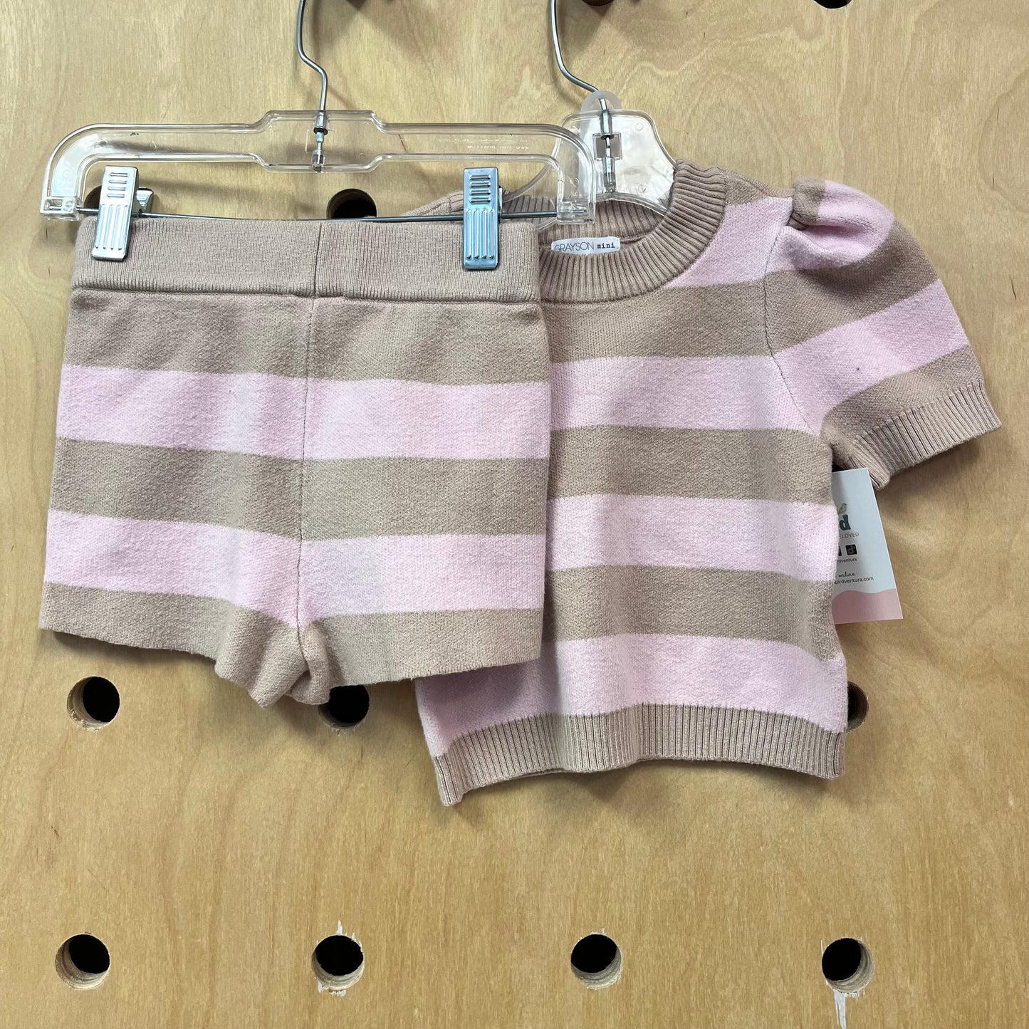Pink + Tan Knit Outfit