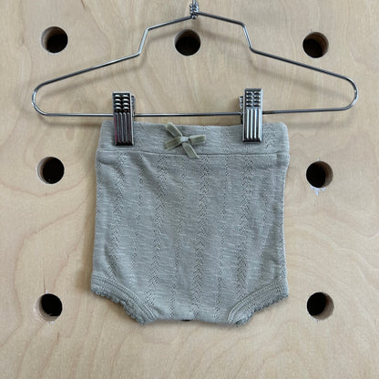 Moss Green + Cream 2pc. Knit Bloomers