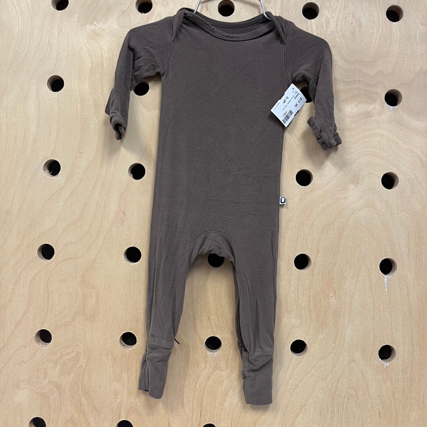 Dusty Brown Bamboo Footies