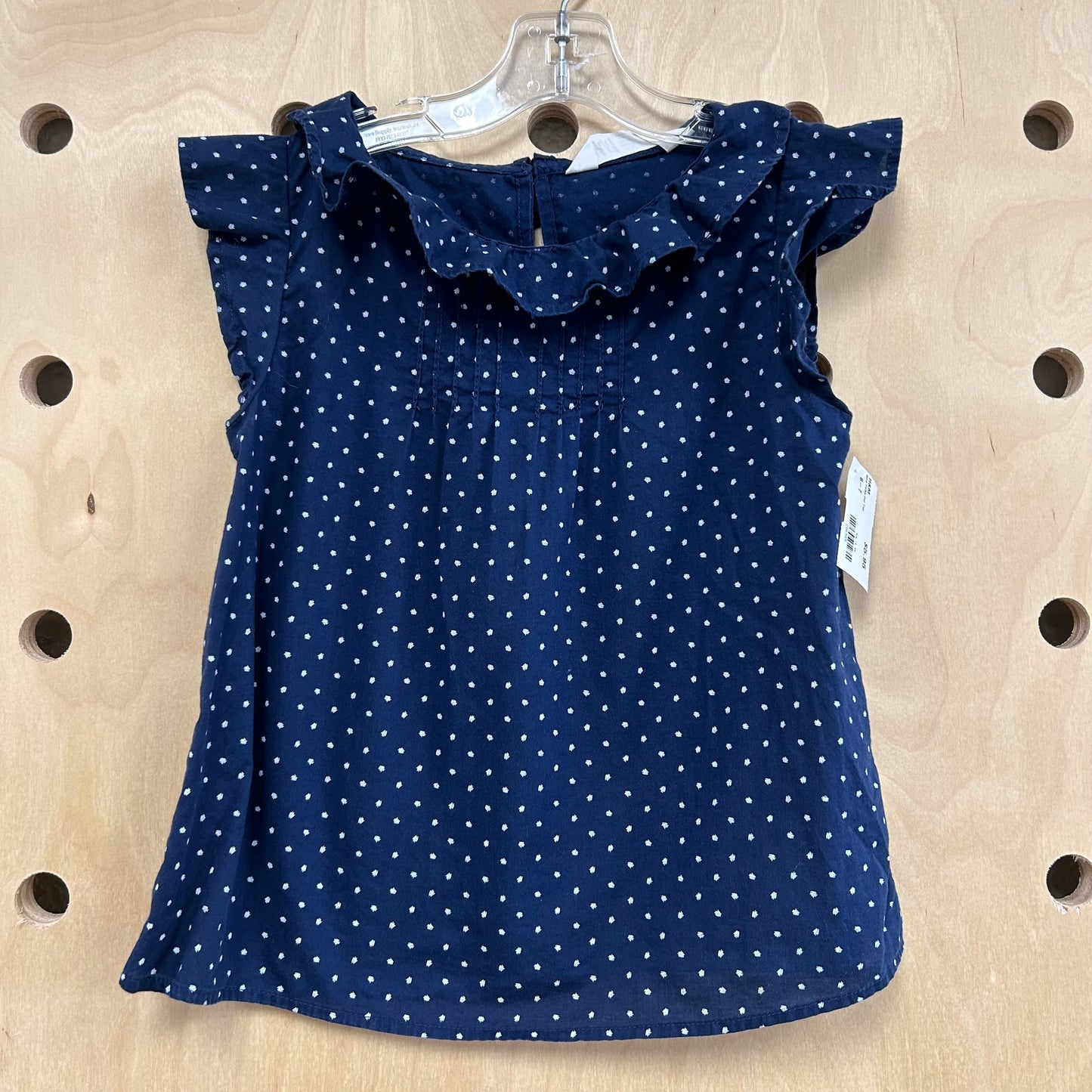 Blue Polka Dot Top