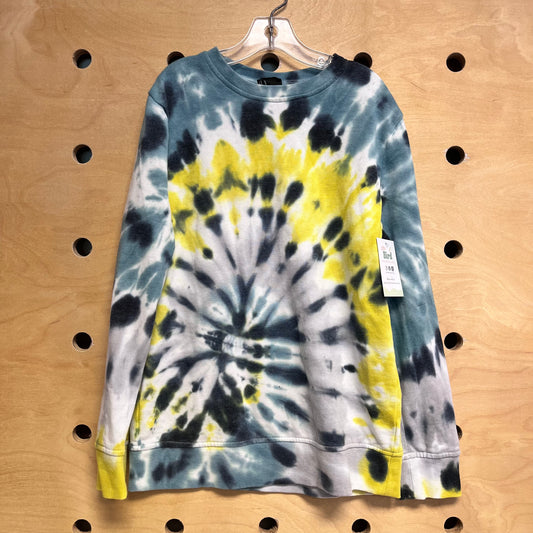 Blue/Yellow Tie Dye Pullover