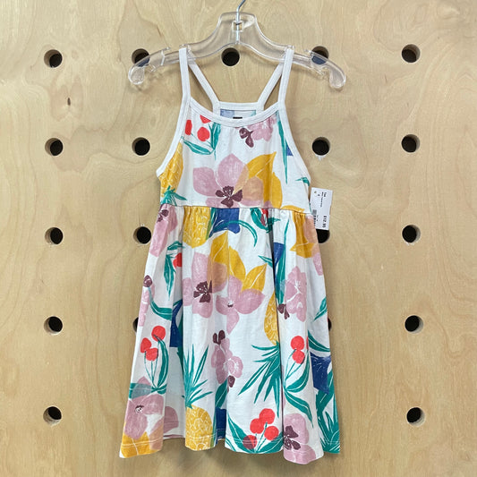 White Tropical Dress