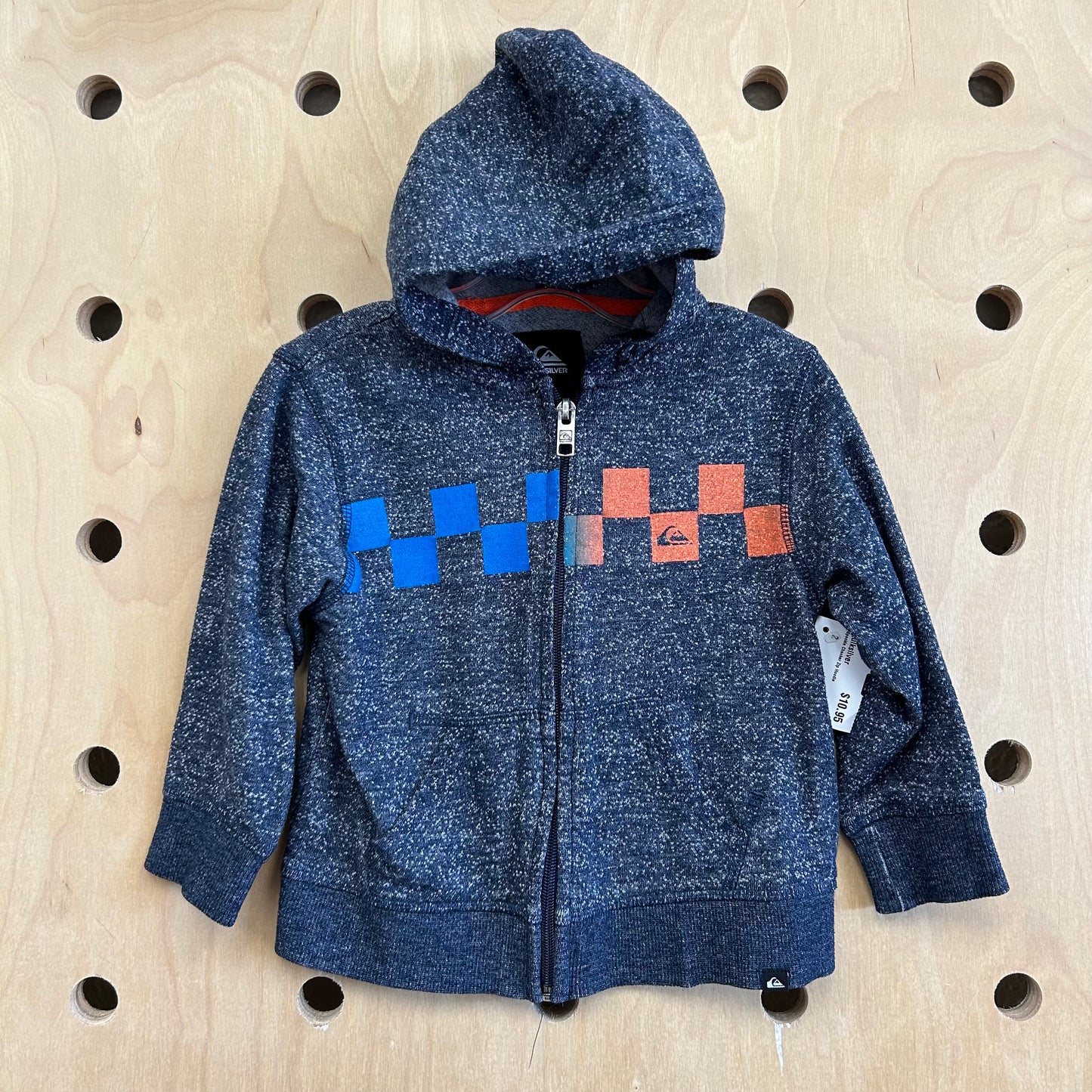 Speckle Checker Zip Hoodie