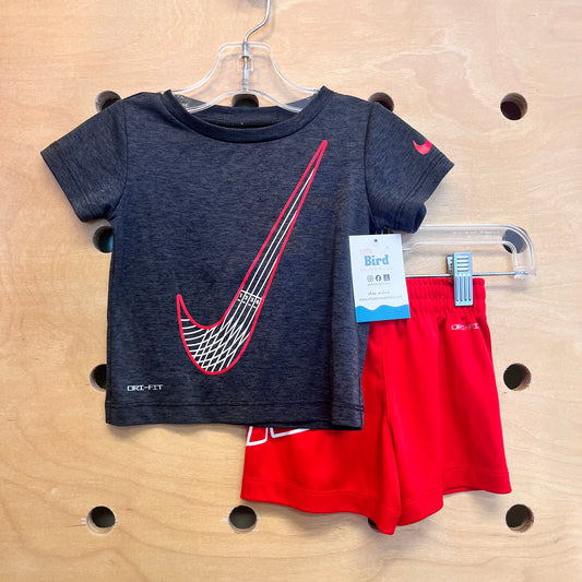 Black & Red Dri Fit Outfit