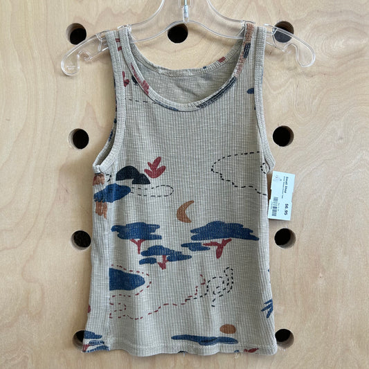 Green Ribbed Scenic Tank