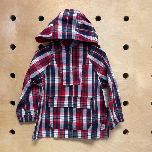Y2K Patriotic Hooded Pullover