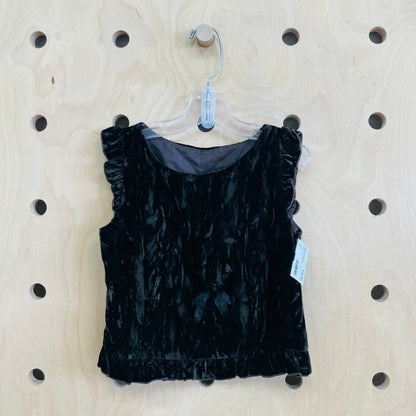 Brown Crushed Velvet Tank & Skirt