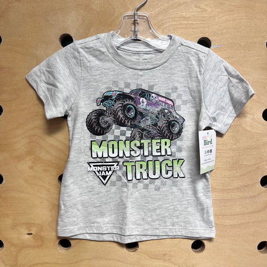 Grey Monster Truck Tee NEW!