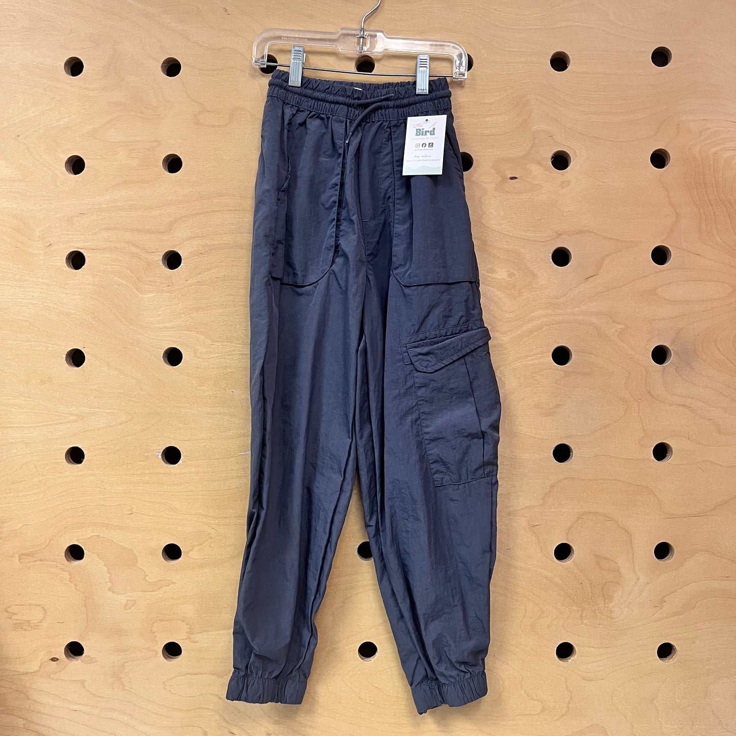 Blue Quick Dry Cargo Joggers