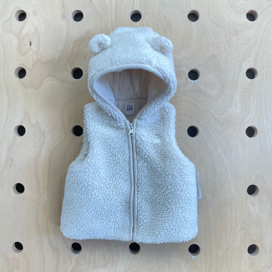 Cream Sherpa Vest