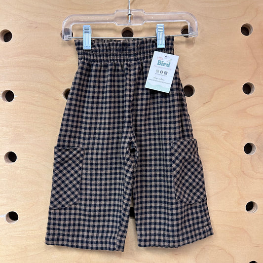 Brown & Black Gingham Pants