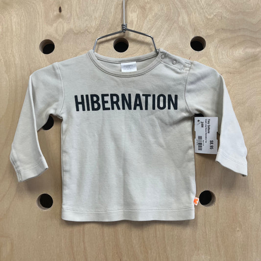 Cream Long Sleeve Hibernation Tee