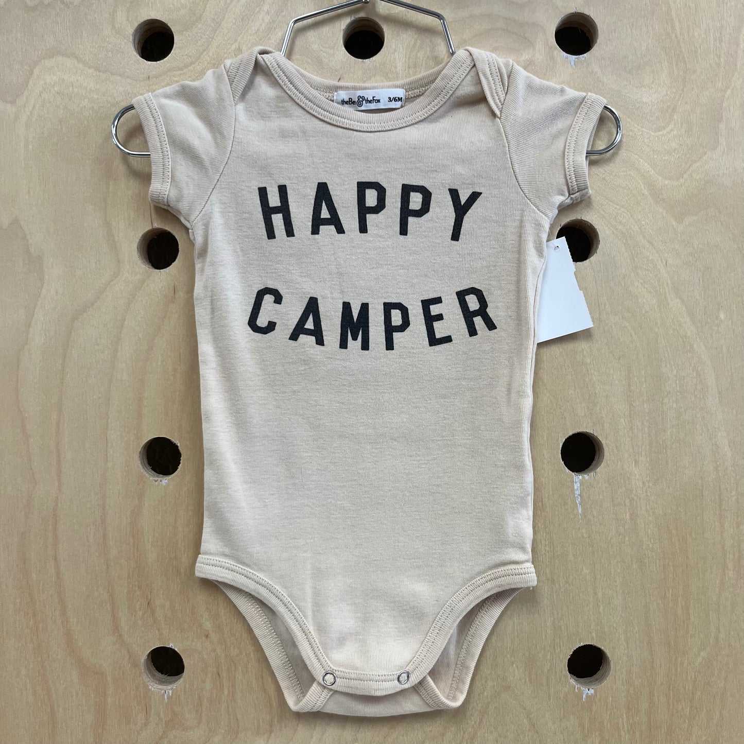 Tan Happy Camper Bodysuit