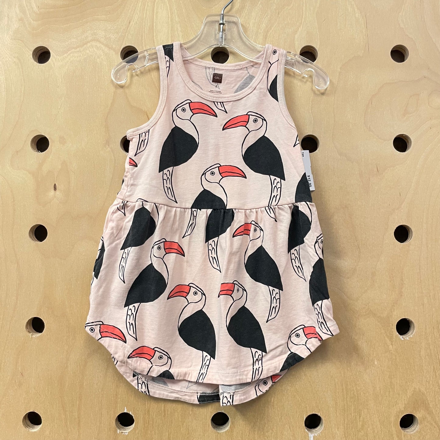 Pink Birds Dress