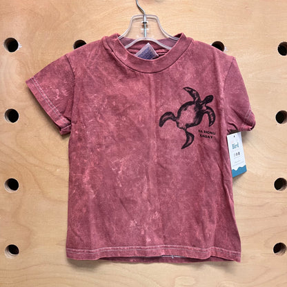 Burnt Orange Tie Dye Turtle Tee