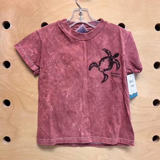 Burnt Orange Tie Dye Turtle Tee