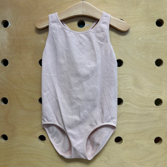 Pink Ribbed Leotard