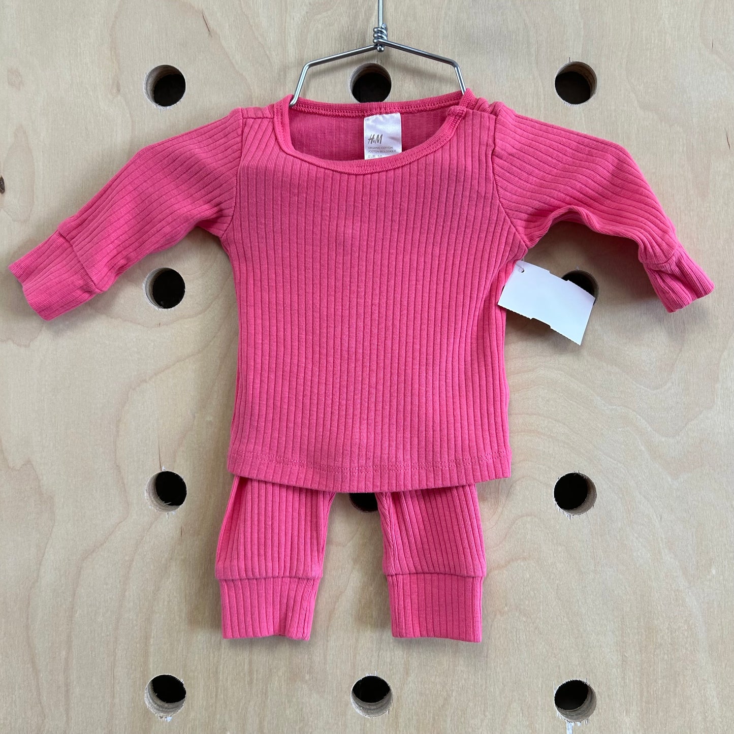 Pink Organic Ribbed Outfit