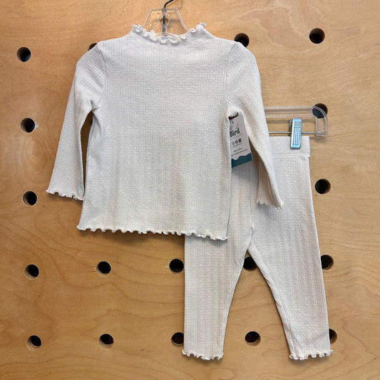 Organic Ivory Ribbed Outfit