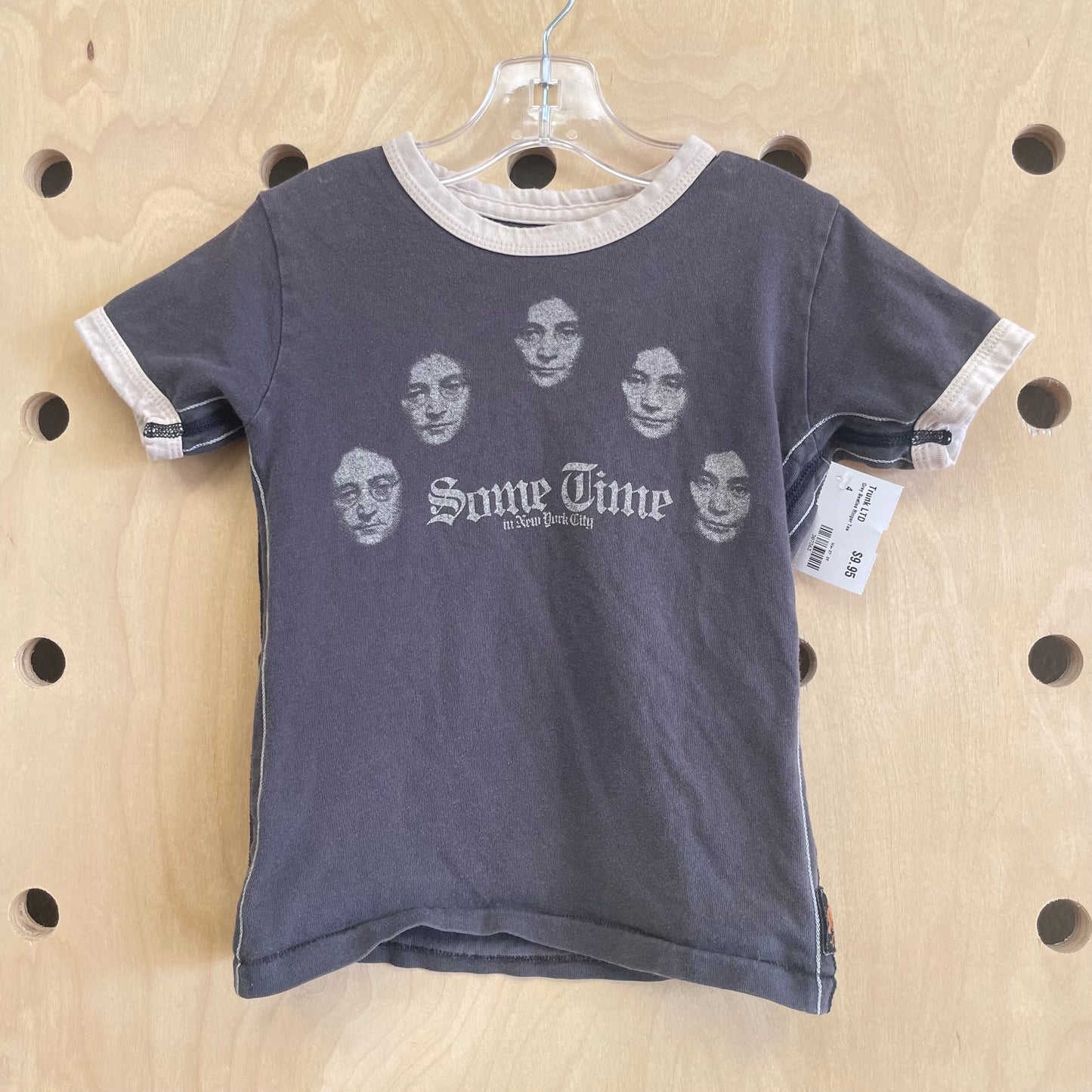 Grey Beatles Ringer Tee