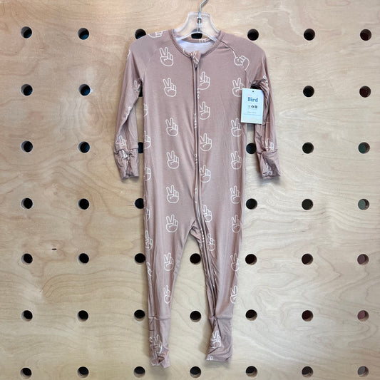 Tan Peace Bamboo Zippy