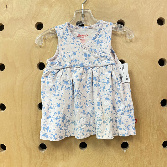Pink & Blue Splatter Dress