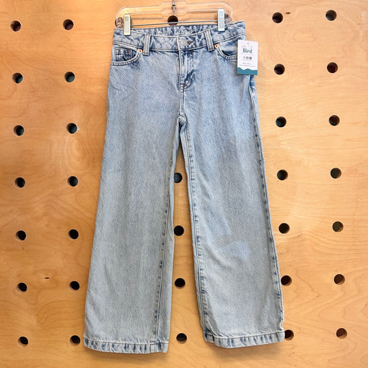 Light Wash Wide Leg Denim