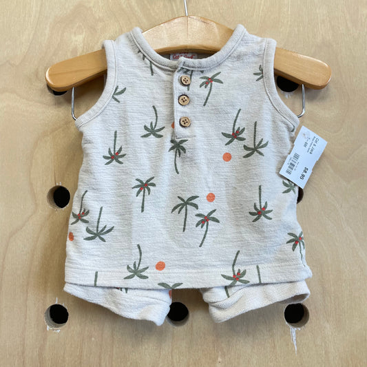 Beige Palms Outfit