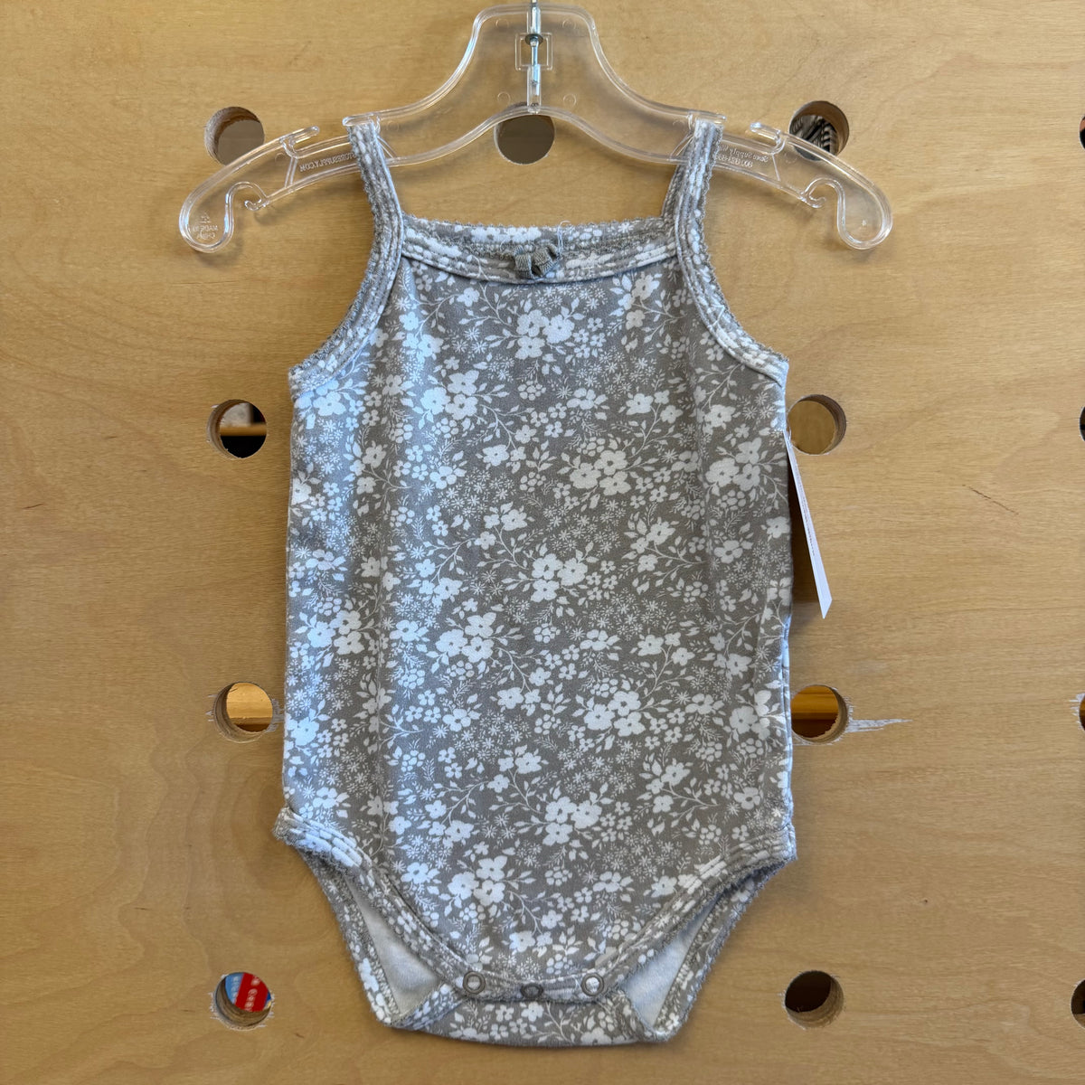 Grey Floral Bodysuit