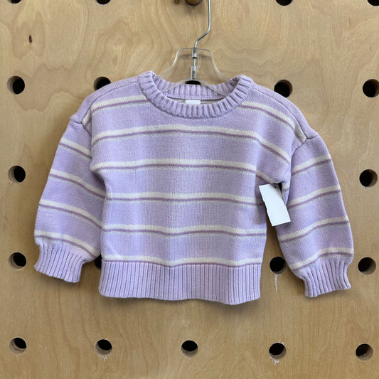 Lavender Striped Sweater