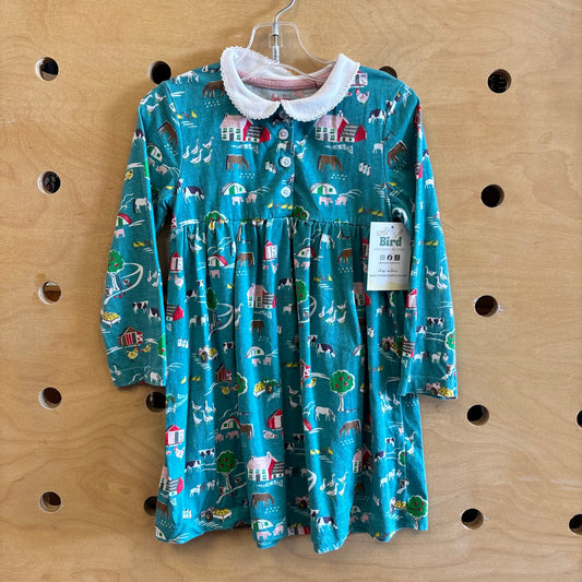 Blue Farm Cotton Dress