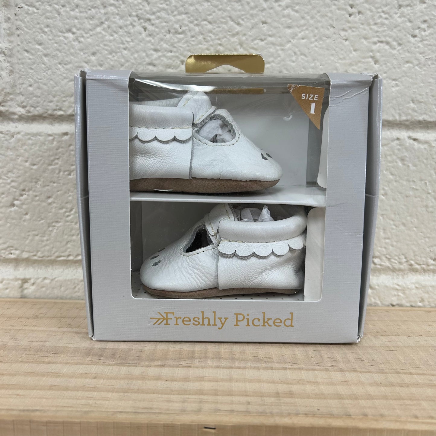 White Mary Jane Moccasins NEW!