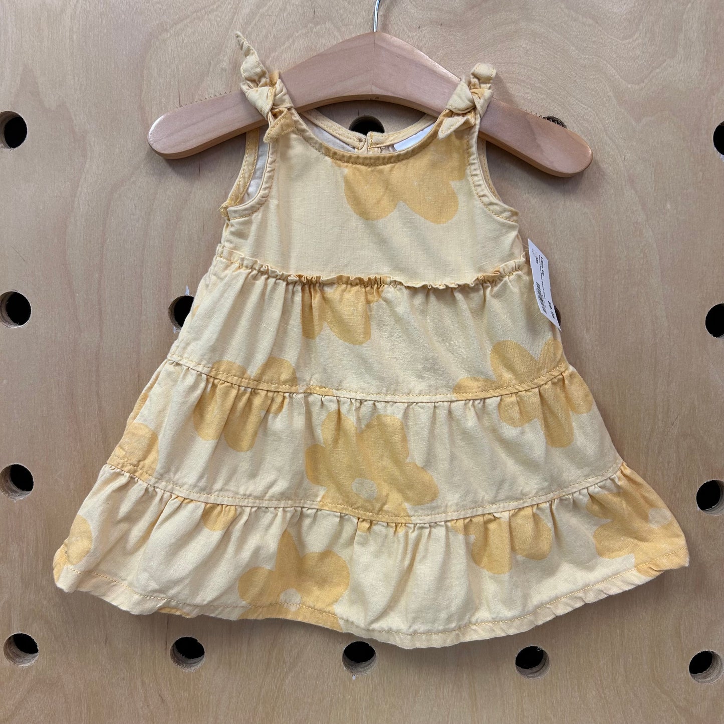 Yellow Linen Blend Organic Dress