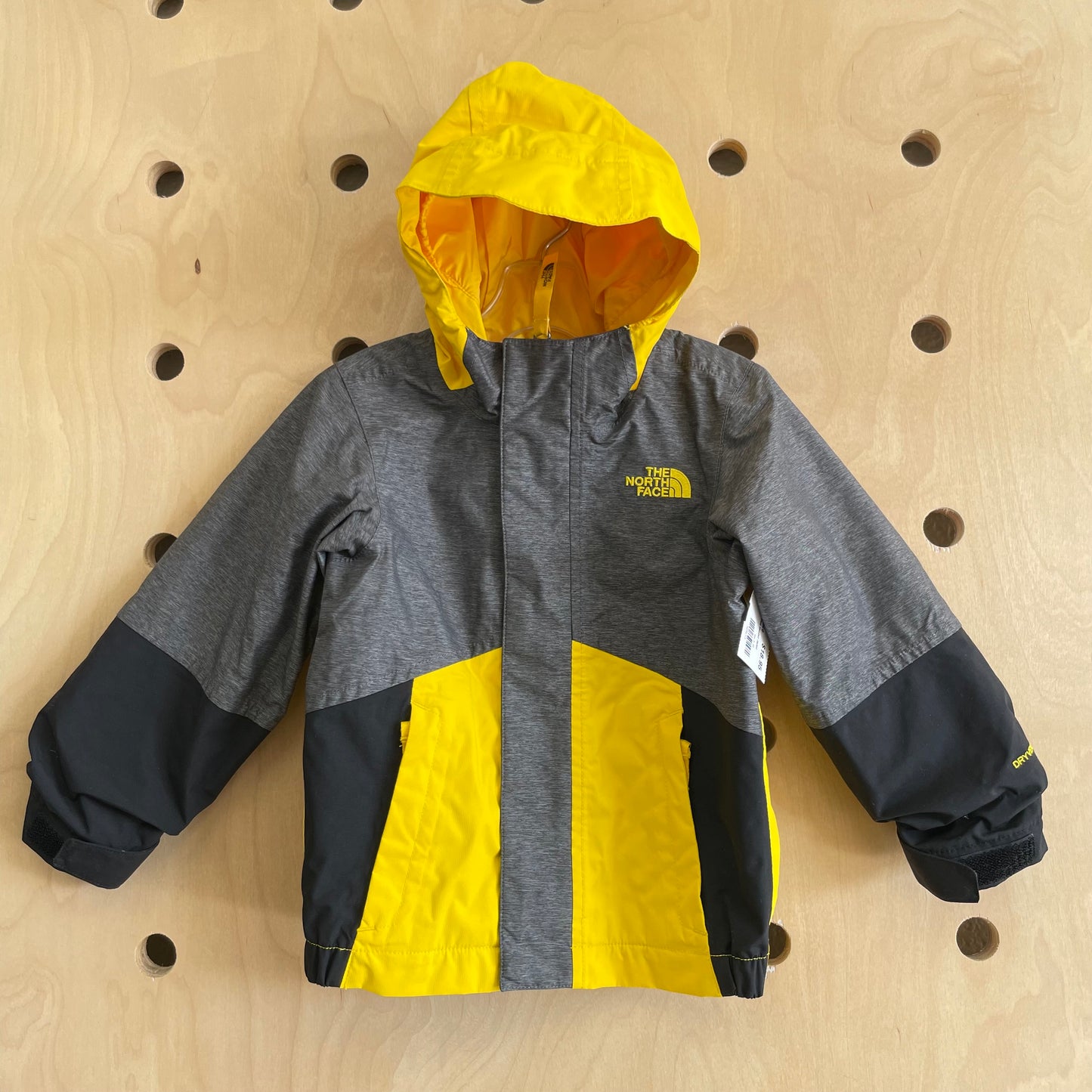 Yellow + Grey Dry Vent Hooded Jacket