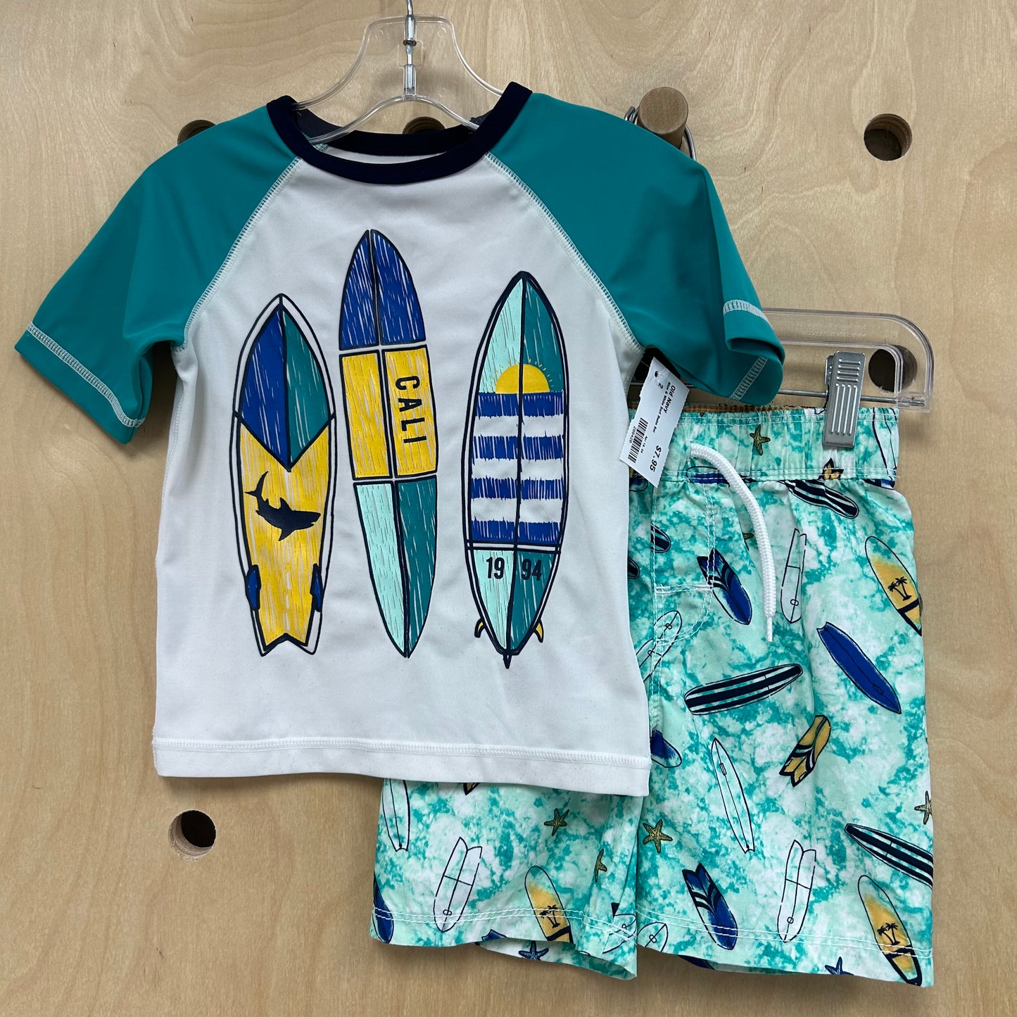 Blue & White Surf Swim Set