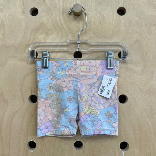 Pastel Floral Bike Shorts