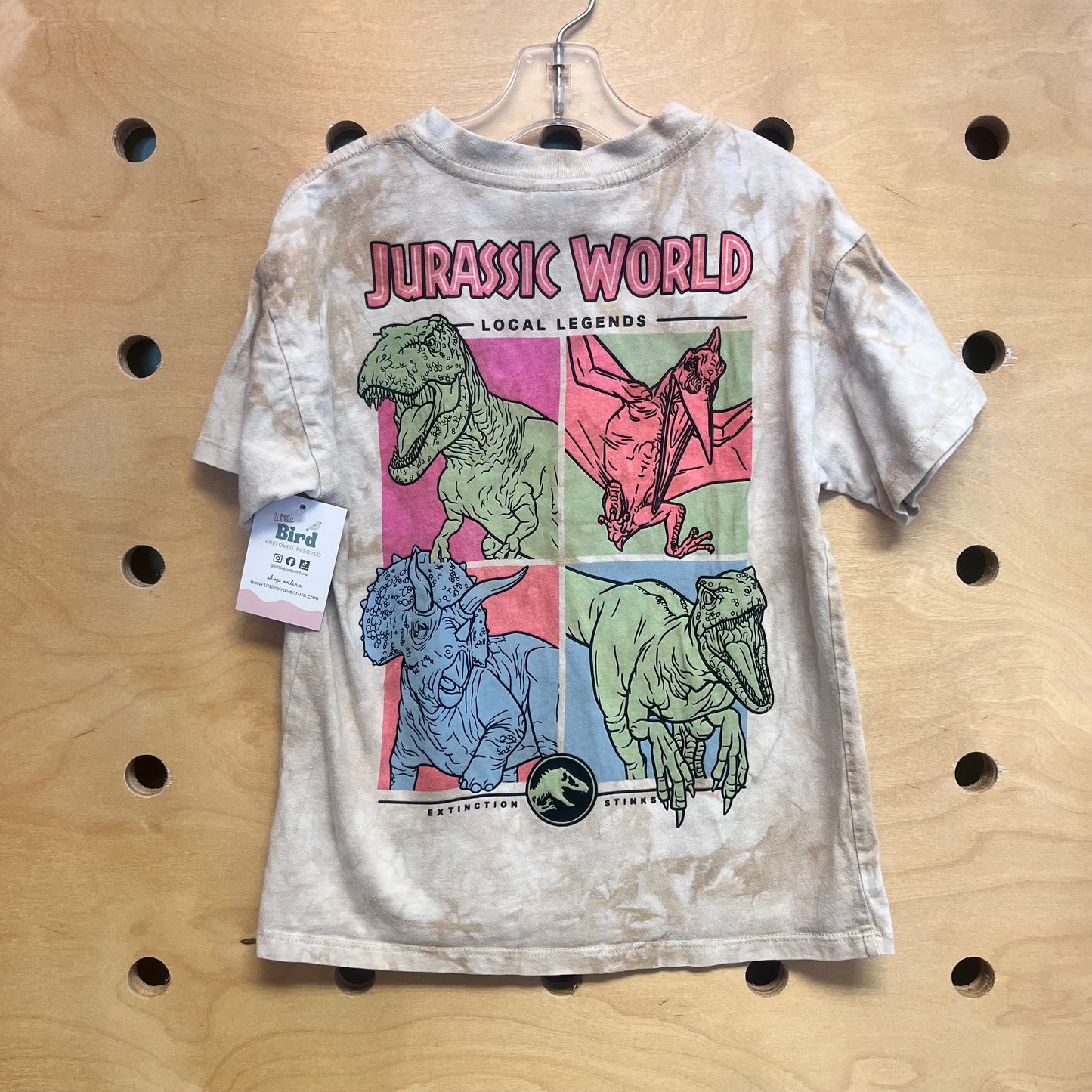 Tan Tie Dye 'Jurassic World' Tee