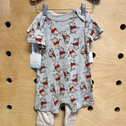 2pc Pooh Bear Rompers NEW!