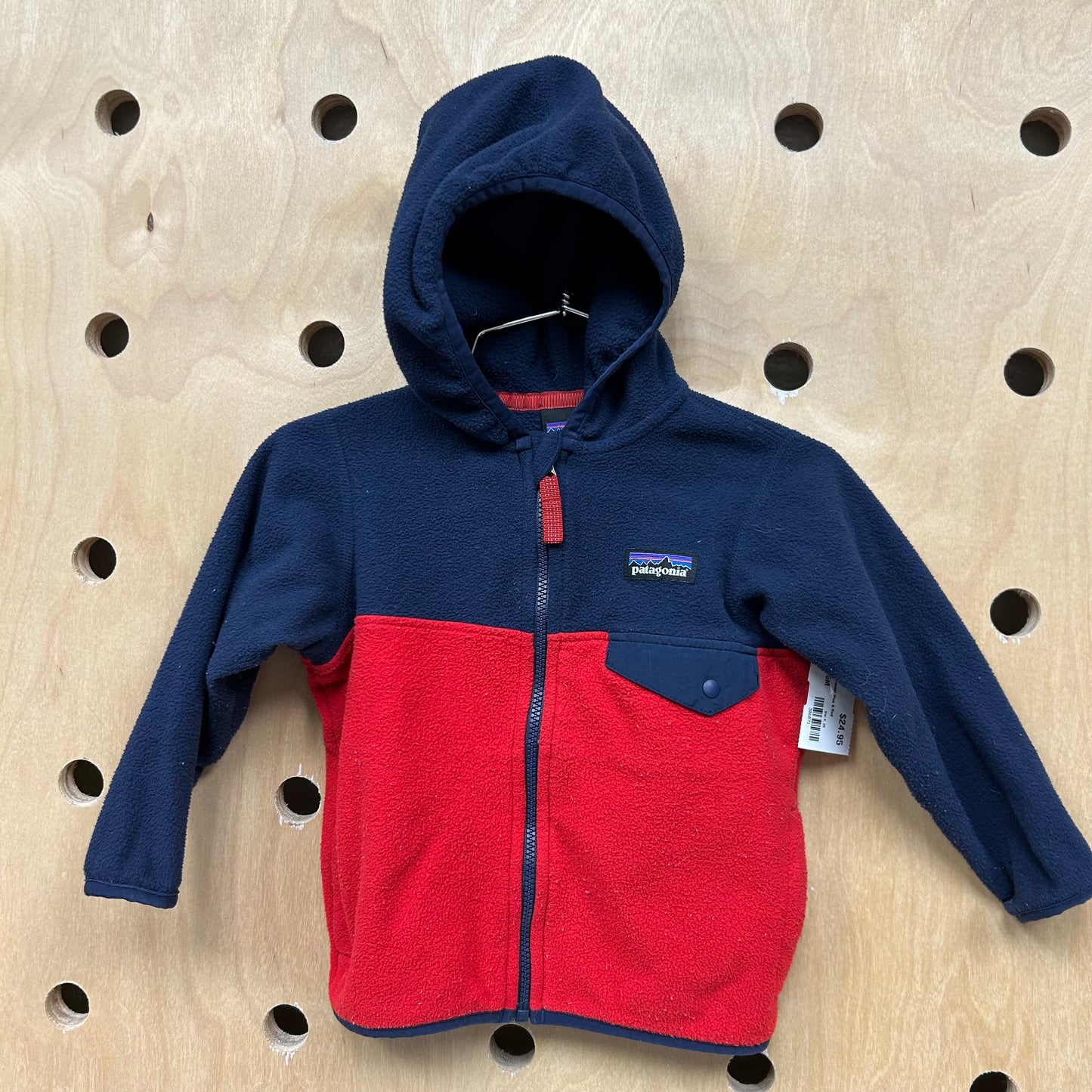 Micro D Snap T Jacket Blue & Red